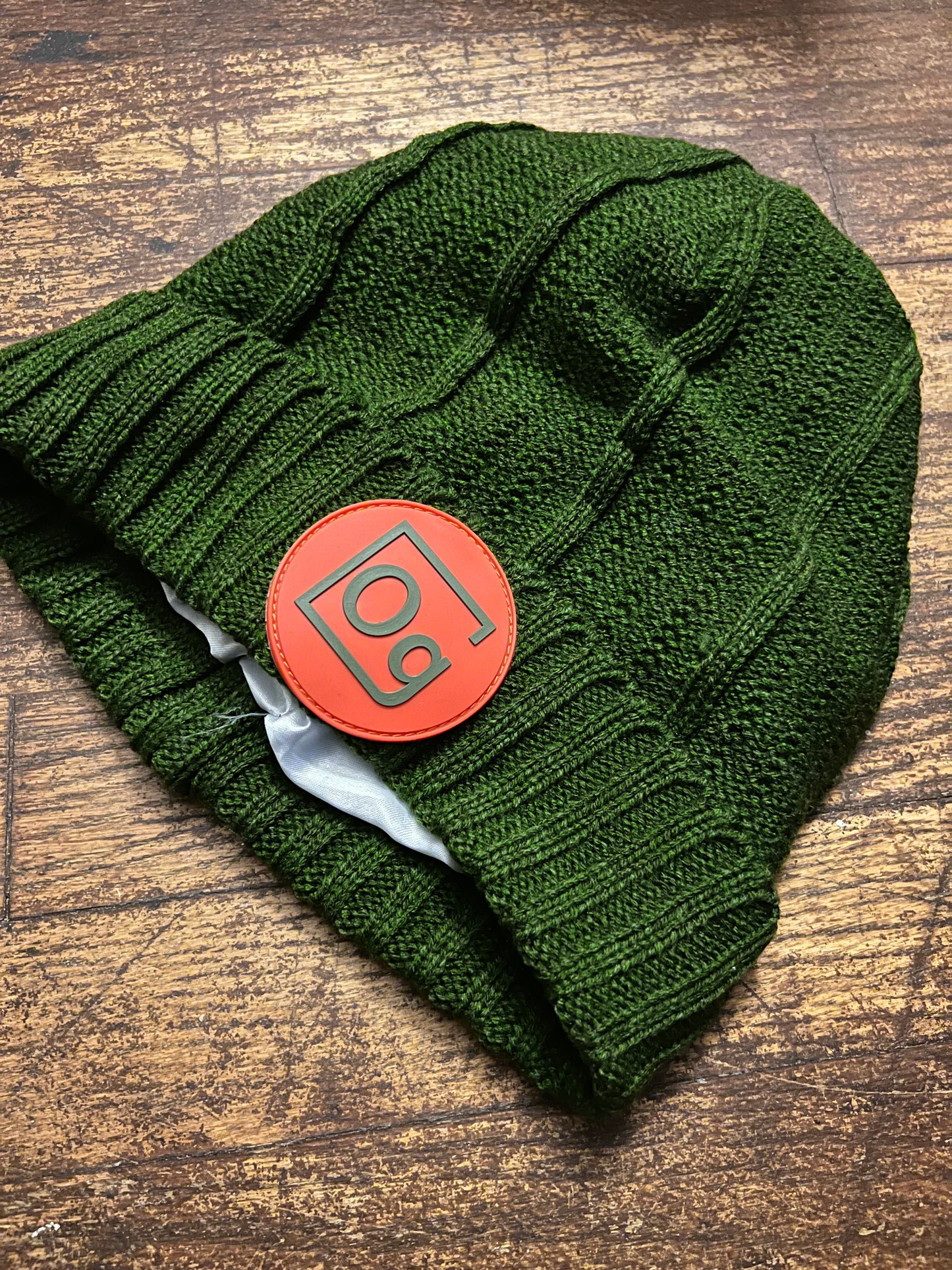 Satin Element Emblem Beanies