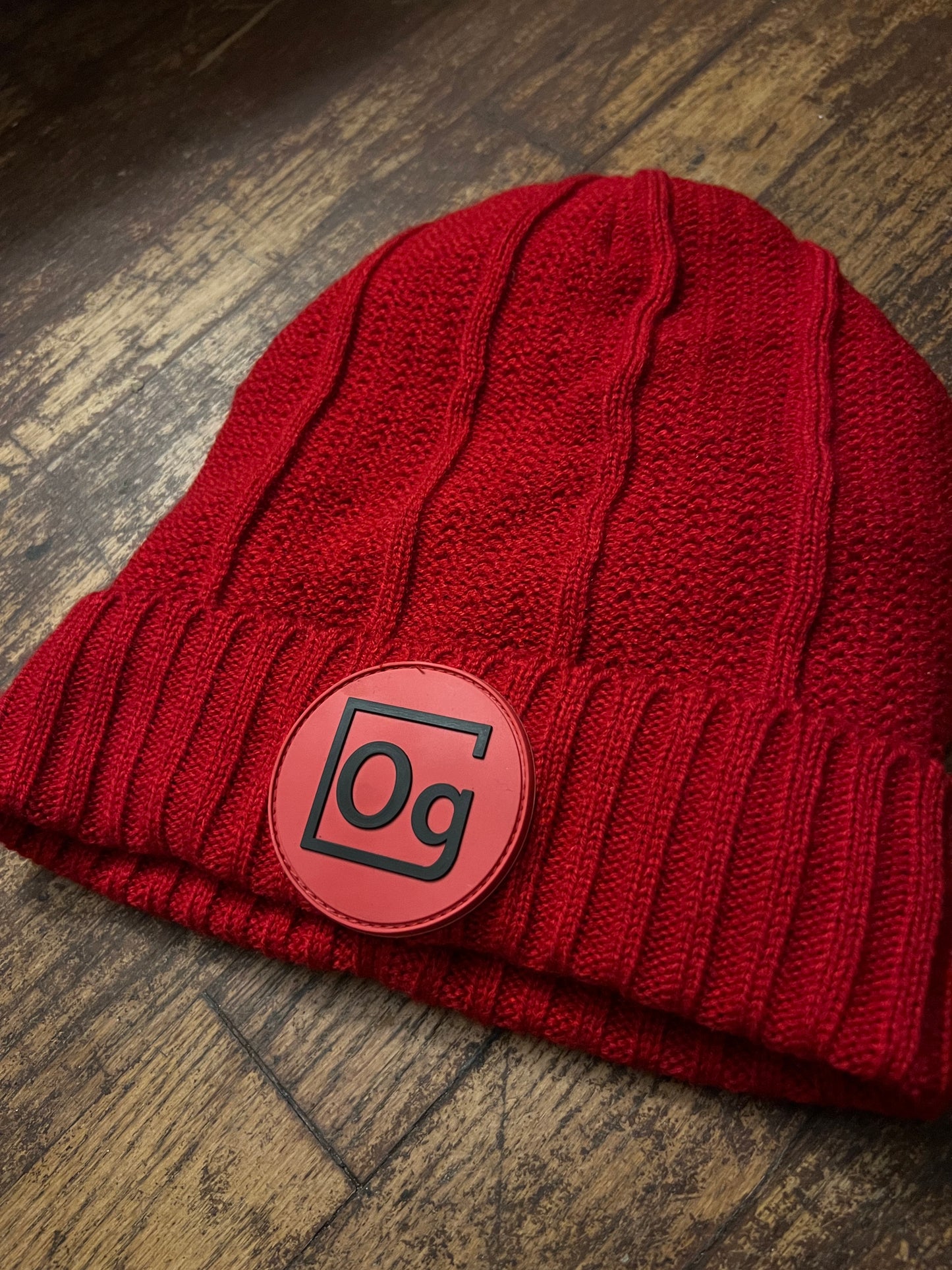 Satin Element Emblem Beanies