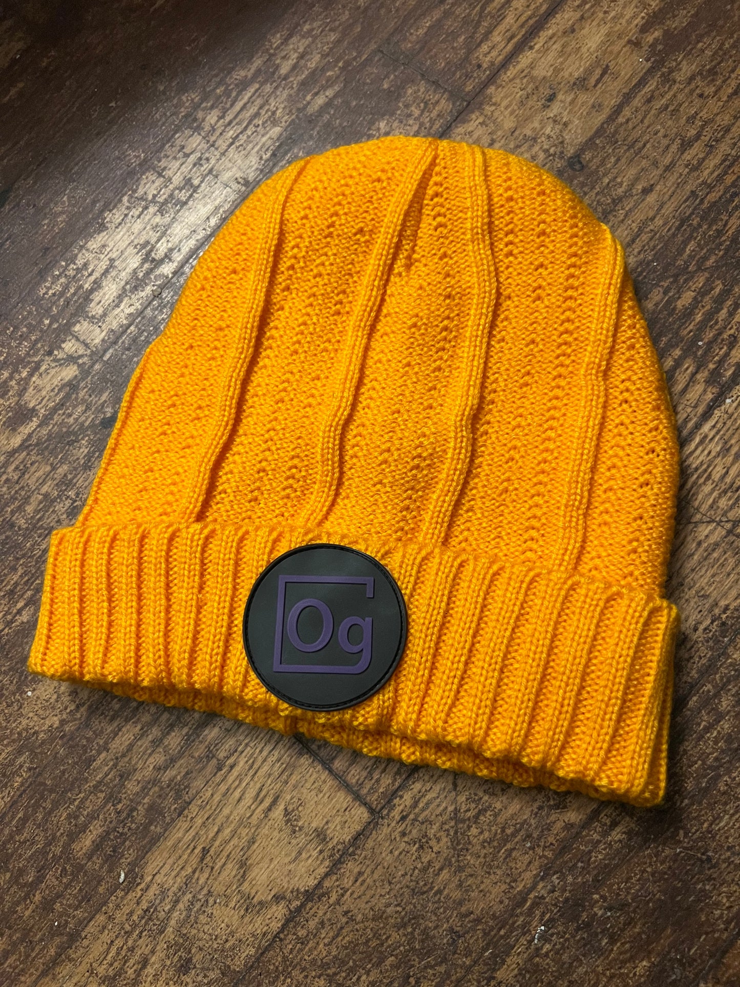Satin Element Emblem Beanies