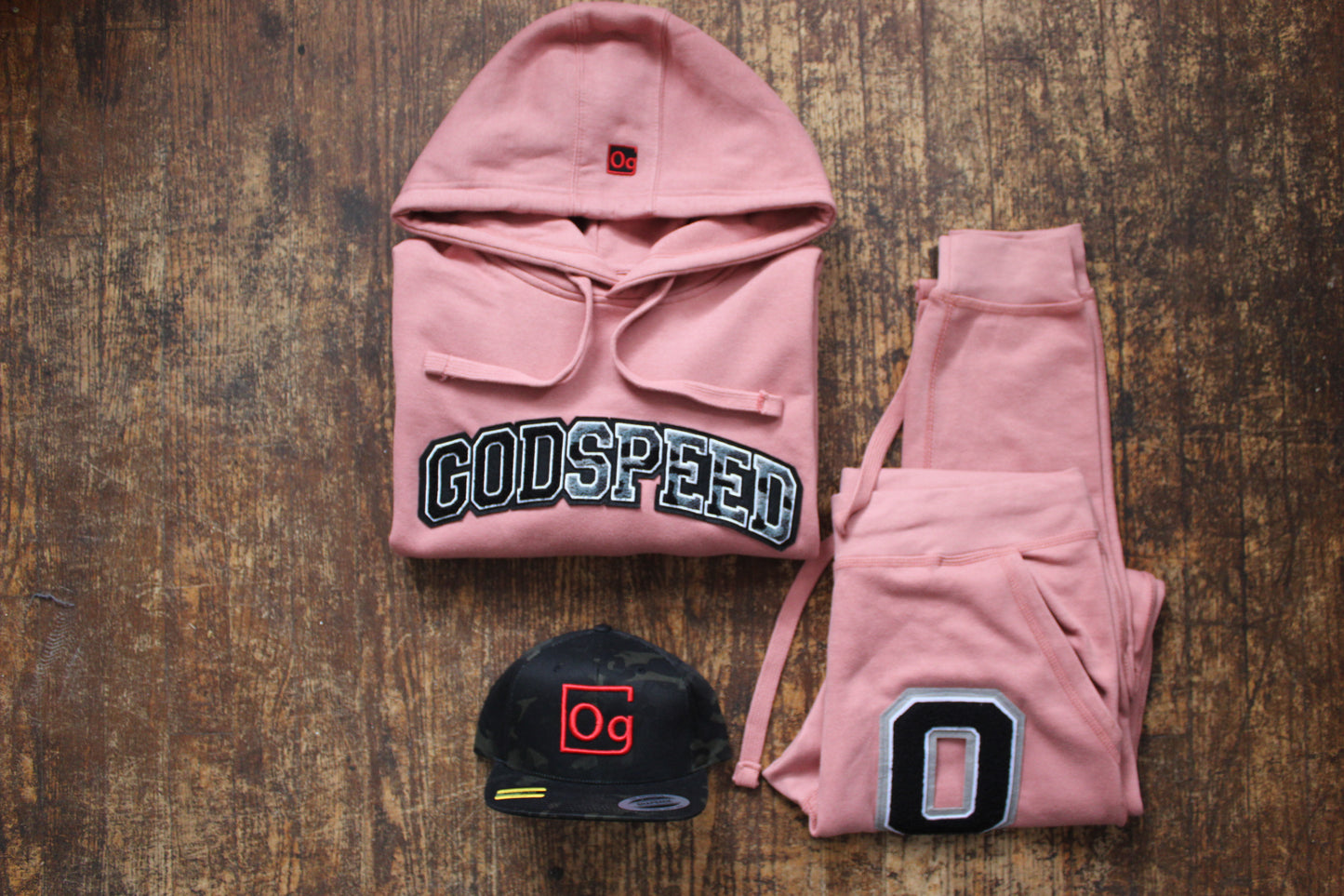 "Salmon" GODSpeed Chenille Hoodie