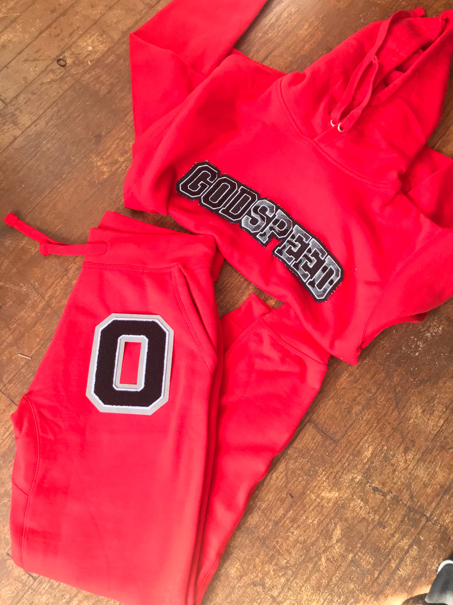 Reverse "BRED" GODSPEED Hoodie set