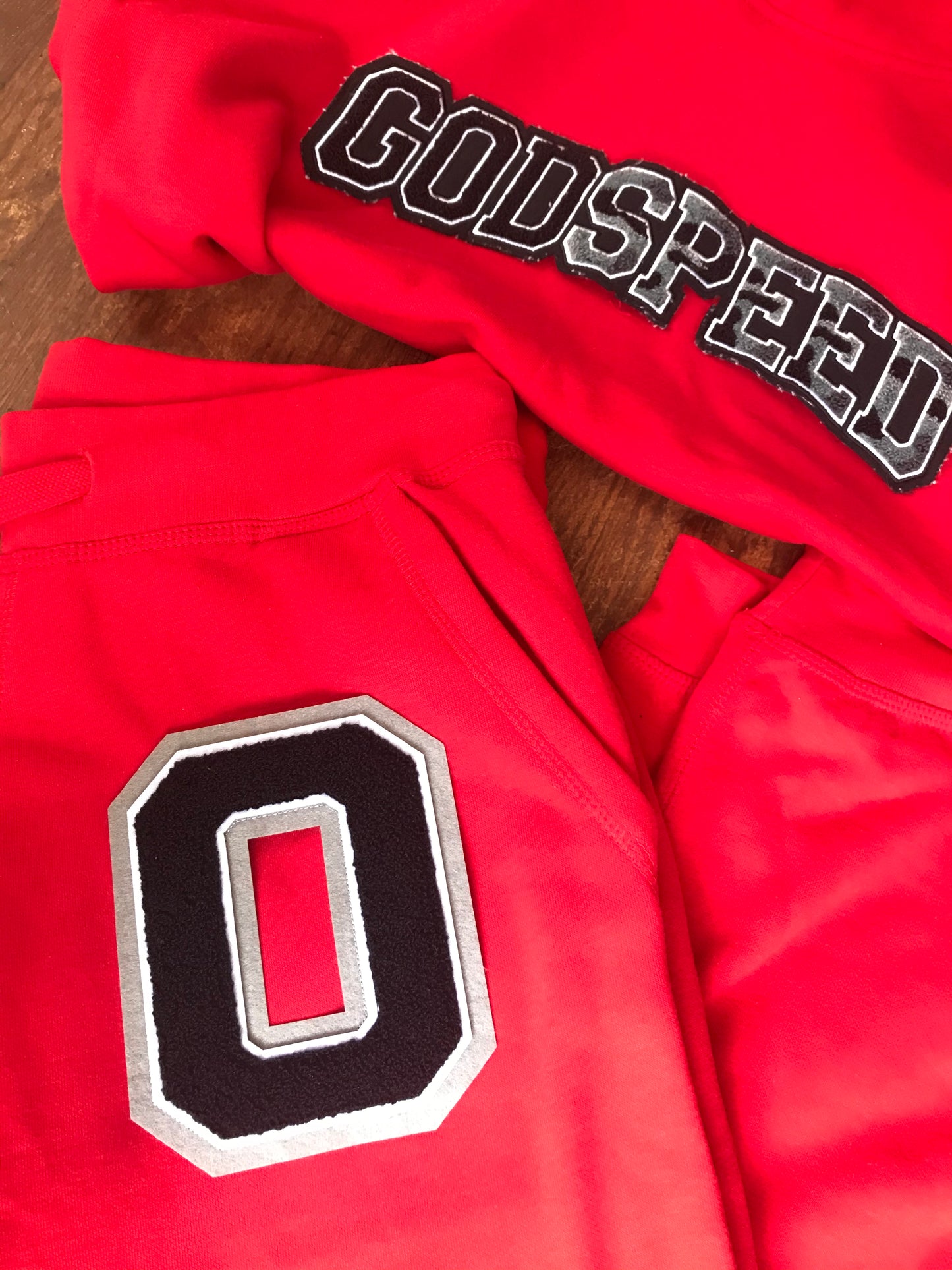 Reverse "BRED" GODSPEED Hoodie set