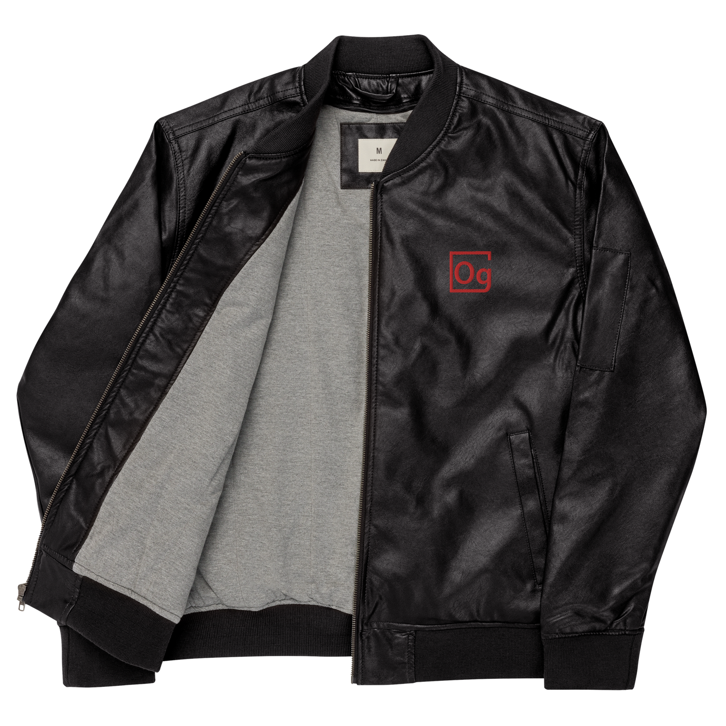 The Element Faux Leather Bomber