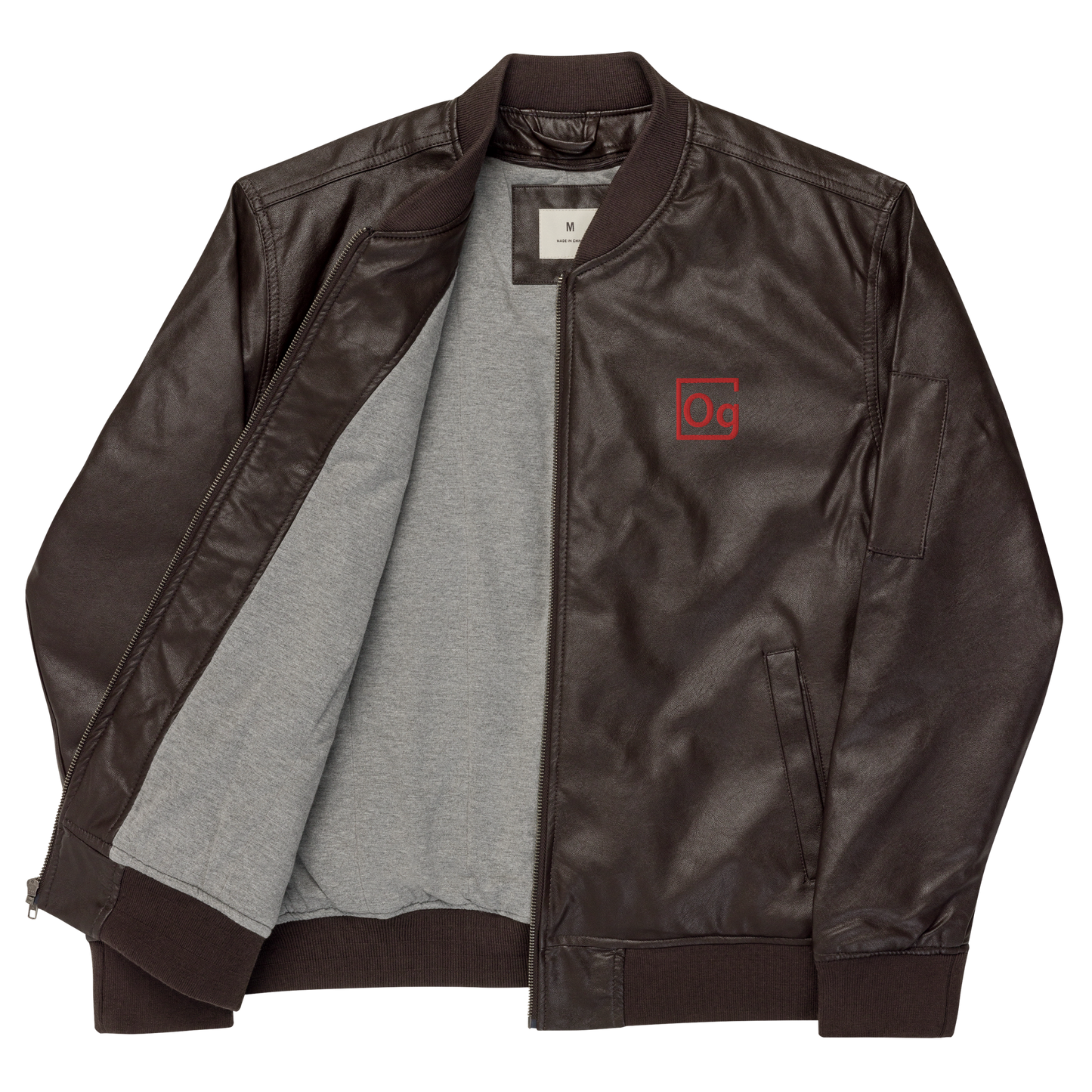 The Element Faux Leather Bomber