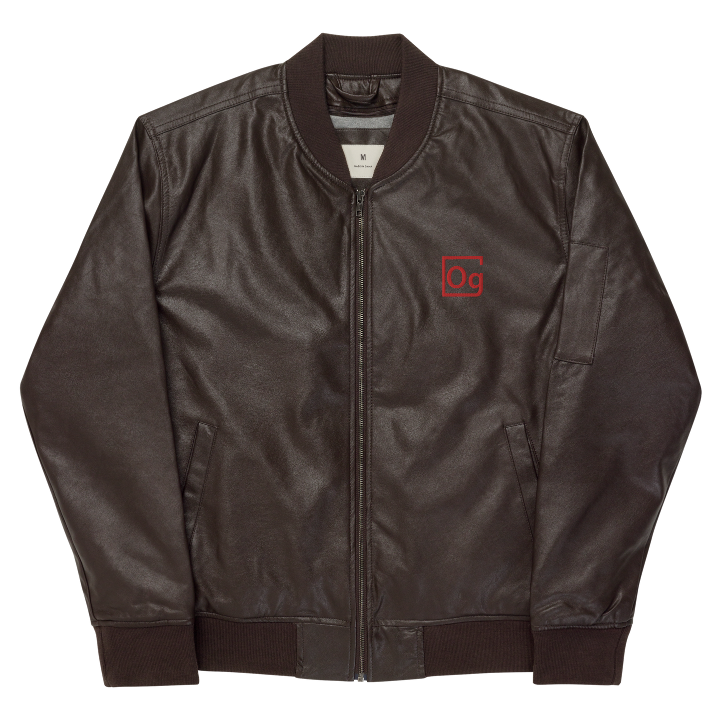 The Element Faux Leather Bomber