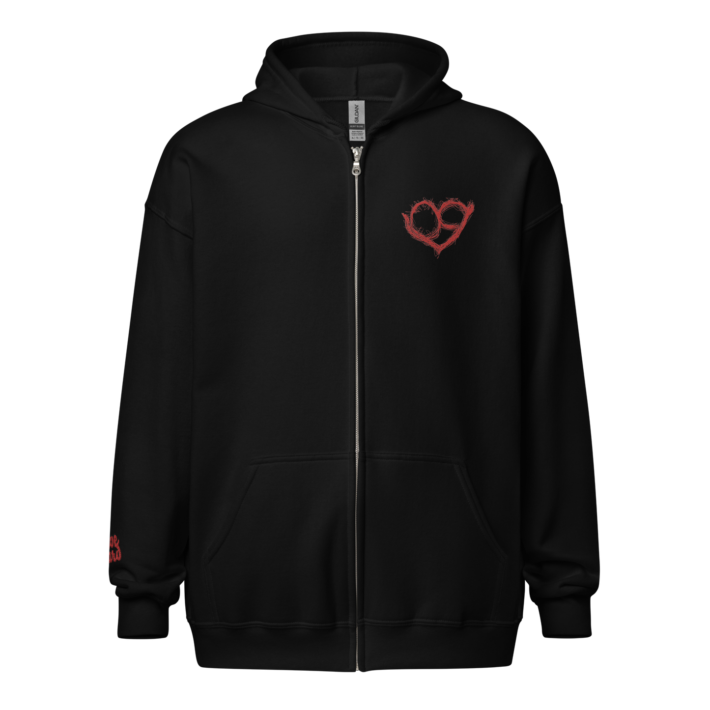 Unisex PureHeart Zip hoodie