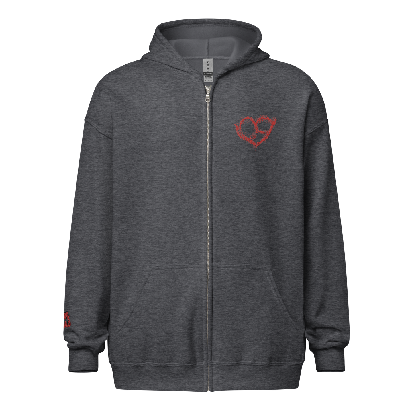 Unisex PureHeart Zip hoodie