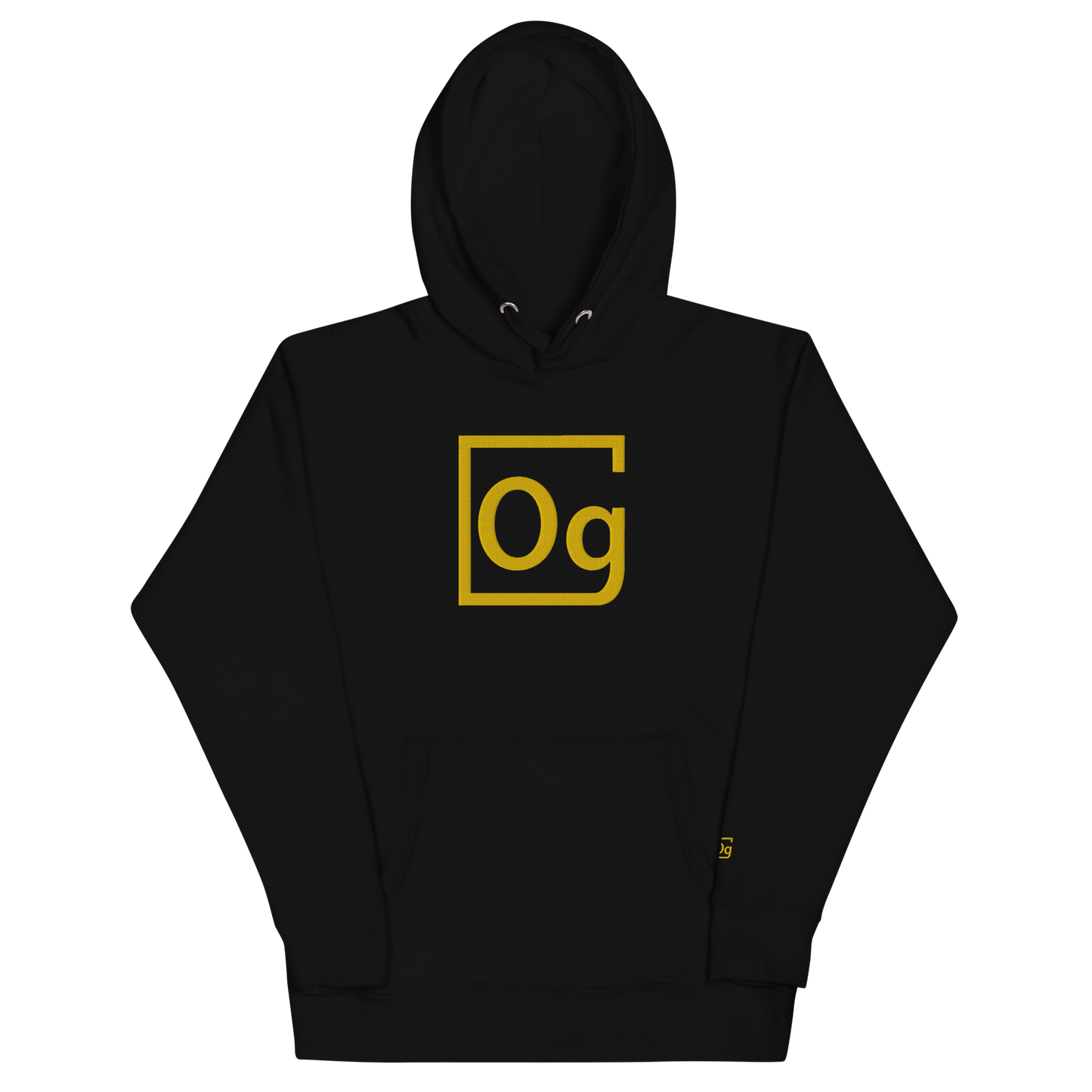 Jumbo "GOLD" Element Embroidered Logo Hoodie