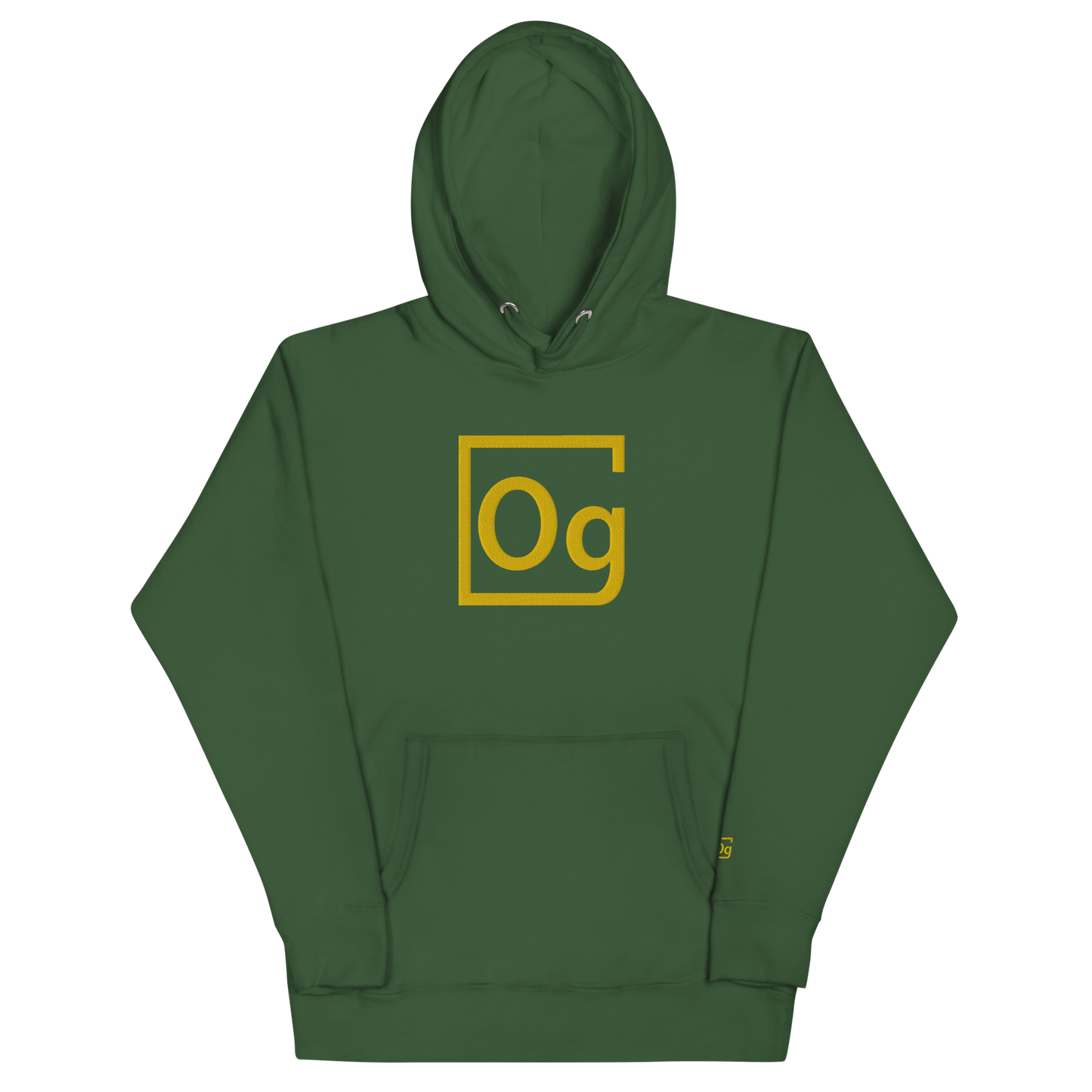 Jumbo "GOLD" Element Embroidered Logo Hoodie