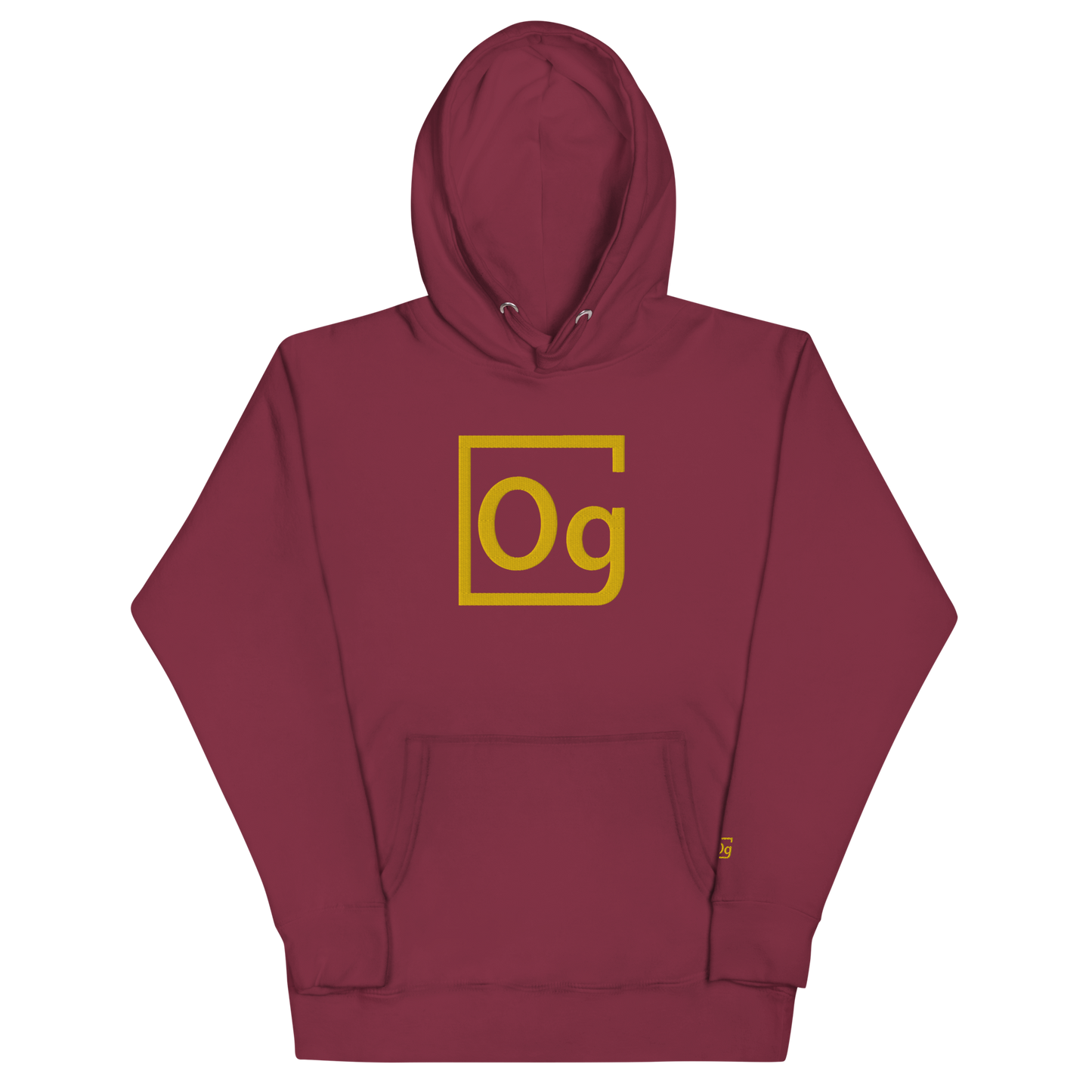 Jumbo "GOLD" Element Embroidered Logo Hoodie