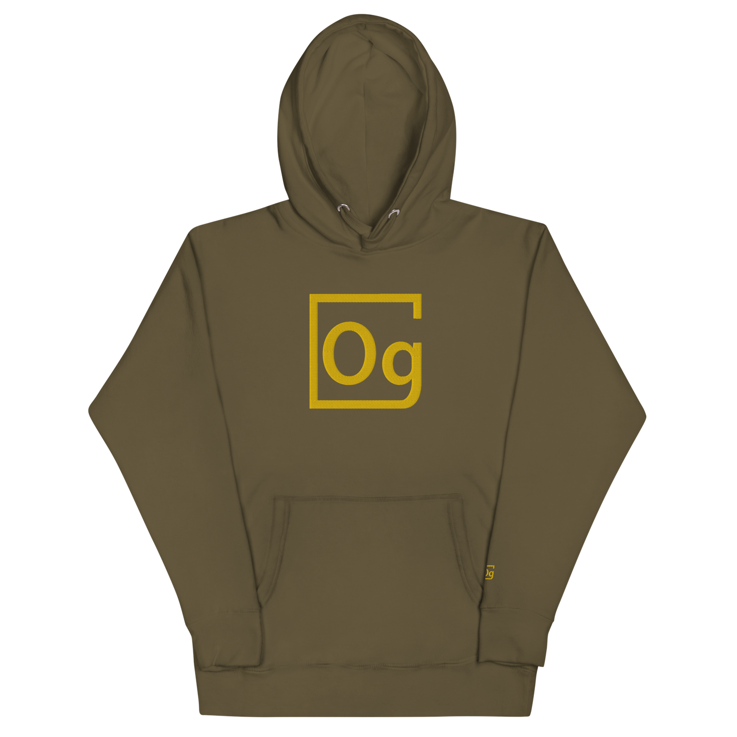 Jumbo "GOLD" Element Embroidered Logo Hoodie