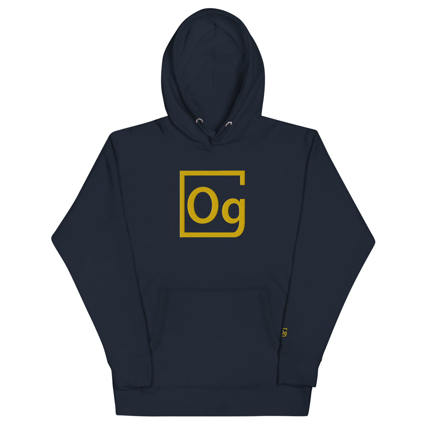 Jumbo "GOLD" Element Embroidered Logo Hoodie