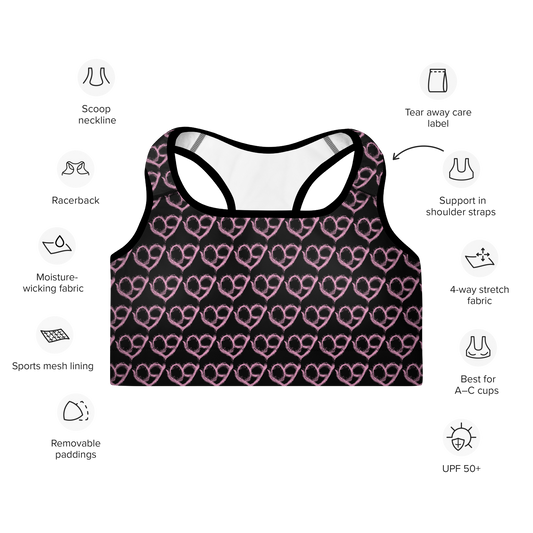 PureHeart Padded Sports Bra